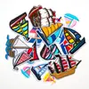 Serie de Barcos de Vela Bordado por Computadora Pegatinas de Tela Bordadas Comercio Exterior Transfronterizo Ropa Pegatinas Decorativas Parche para Agujeros DIY