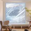 Cortinas térmicas de inverno, película de janela selada de camada dupla, película de isolamento à prova de vento e espessada, solução anticongelante e bloqueadora de vento para clima frio, folha de plástico