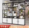 Estante de chão simples multi-camadas escritório tela moderna suporte para flores sala de estar parede divisória de ferro prateleira