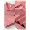 Nova Camisa Polo Social com Gola Lapela Manga Curta Roupa de Trabalho Bordado Personalizado Impressão Camisa Polo Publicitária para Feira de Negócios