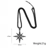 Diseño Personalizado Geométrico Europeo y Americano Colgante de Estrella de Ocho Puntas Llavero Conjunto Colgante Versátil para Ropa Accesorios