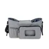 Bolsa Colgante para Cochecito de Bebé, Bolsa de Mamá, Bolsa de Almacenamiento Portátil para Viaje con Dispensador de Toallitas Húmedas, Correas de Velcro Resistentes, Resistente al Agua