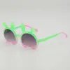 Super Lindos Dibujos Animados de Conejitos Gafas de Sol Estilo Dulce Color Crema para Bebés para Actuaciones en Escenario Atuendo de Moda Gafas de Sol con Protección Solar