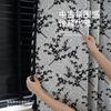 Cortinas Estilo Hepburn Romántico Francés Blackout Nuevo Estilo 2025 Sala de Estar y Dormitorio de Gama Alta Encaje Retro Gris Negro y Blanco