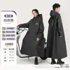 Impermeable Ropa de Abrigo para Adultos Largo Cuerpo Completo Antitormenta Repartidor de Comida en Moto Eléctrica Persona Sola Poncho de Lluvia para Mujer