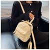 Mochila PU Estilo Chanel 2023 Feminina Estilo Coreano Moderna Losango Estudante Mochila Escolar Bolsa de Mão Mochila Textura de Alta Qualidade