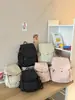 Mochila de Lona Minimalista Estilo Japonês para Mulheres, Leve, Resistente à Água, Adequada para Estudantes, Deslocamento, Uso Casual, Versátil, Disponível em Tamanhos Grande e Pequeno