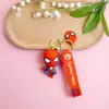 Llavero Creativo Inversión Spider-Man de Plástico Blando Marvel Colgante de Superhéroe Colgante de Pareja para Coche Venta al por Mayor