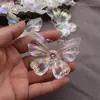 50*60mm Acrílico Color AB Cola de Fénix Mariposa Novia Decoración Tocado DIY Accesorios para el Cabello Cadena para Teléfono Colgante para Coche Materiales