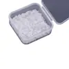 Xiao Accesorios Espaciadores de Silicona Transparente Ultra-Delgados Perla Cristal Oro Plástico Espaciador Cuentas Espaciadoras Cuentas Espaciadoras Juguete