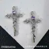 Colgante de Rosa Espina Corazón Cruz Chapado Conserva Color Accesorios para Pulsera de Cuentas DIY Collar Pendientes