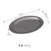 Prato Oval Retrô de Aço Inoxidável 304 Transfronteiriço, Prato de Churrasco Fundo Plano Antigo, Prato de Frango Frito, Prato Raso para Frango Frito de Restaurante de Hot Pot