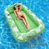 Cama Flutuante Inflável Hexagonal Colorida de Novo Modelo Transfronteiriça para Entretenimento na Piscina de Verão, Tamanho Grande Duplo, Boia Aquática Espessada