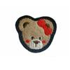 Pegatinas de tela bordadas con cabeza de oso súper lindas, pegatinas para ropa, parches adhesivos para planchar, bordado, capítulo de fábrica de accesorios de ropa para niños