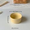 Tazón Pequeño de Grano Vertical con Doble Asa para Freidora de Aire, Tazón para Hornear, Tazón de Cerámica para Hornear Doméstico, Tazón Especial para Horno de Microondas