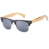 Gafas de Sol con Patas de Imitación de Madera y Bambú Estilo Retro Coreano Moda Nuevas Más Vendidas Gafas para Hombre y Mujer