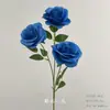 Flores Artificiais Azuis para Casamento Flores Falsas de Teto Decoração de Casamento Parede de Flores Arranjo de Flores de Chão para Casamento Materiais para Arranjo de Flores de Seda
