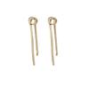 Agulha de prata Brincos de nó europeus e americanos personalidade assimétrica tassel brincos de corrente leve luxo metal cobra brincos de corrente para as mulheres