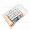 Pacote com 600 Peças de Resistor de Filme Metálico 1/4W Precisão 1% Valores de Resistência 10r-1m 30 Tipos com 20 Amostras Cada