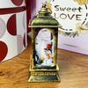 Adornos Led Navideños, Luces de Candelabro, Decoraciones para Árbol de Navidad, Luces Nocturnas, Farolillos de Viento de Papá Noel, Iluminación Ambiental con Luz de Vela