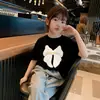 Camiseta de Manga Corta para Niña 2026 Nuevo Estilo para Niños Mayores, Camiseta de Algodón Puro con Dibujos, Holgada para el Verano, Top para Bebé, Camiseta de Moda para el Verano