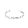 Pulsera de Acero Inoxidable Chapado en Acero de Titanio de Alta Calidad Dorada con Patrón de Diamantes Ancho y Estrecho Llena de Diamantes y sin Diamantes con Patrón de Engranajes Pulsera de Pareja