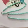 Collar Corto de Imitación Perla de Vidrio para Mujer Versátil Joyería de Perlas Cadena para Suéter DIY Clavícula Estilo Coreano Moderno Estilo Nacional