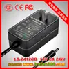Adaptador de Corriente 12V2A 24V1A Estándar Europeo Estándar Británico Estándar Americano Certificación Ce 3C Tipo de Enchufe de Pared Typec