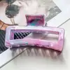 Presilha de Garra Quadrada Vazada com Padrão de Mármore Ps para Mulheres, Presilha de Cabelo Simples para a Nuca, Acessório de Cabelo de Luxo para Mulheres, Presilha Tubarão para Penteado