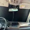 Protetor Solar para Para-brisa de Carro, Protetor Solar Duplo Círculo Prata Titânio para Janela Dianteira, Protetor Solar Dobrável com Bloqueio UV e Isolamento Térmico para Resfriamento no Verão