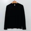 Lujo ligero y cálido, camiseta genuina DeRong de cuello semi-alto para hombre, camiseta interior térmica, color liso, sin arrugas, camiseta de manga larga con forro polar para otoño e invierno para hombre