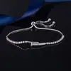Pulsera de Zirconia de Lujo de Diseño de Nicho de Moda para Mejores Amigas y Hermanas, Joyería de Pulsera Elástica