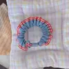 Elástico de Cabelo Jeans com Borda de Renda Moda Versátil para Menina Acessório de Cabelo para Rabo de Cavalo Fofo Doce