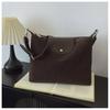 Bolso cruzado de cuero esmerilado para mujer, bolso de mano sencillo y moderno, de gran capacidad, para otoño e invierno de 2024.