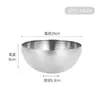 Bol para ensalada de acero inoxidable estilo coreano, bol redondo para fideos fríos, bol para fideos instantáneos, cuenco de cocina multiusos, bol grande dorado para huevos, transfronterizo