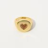 Anel de zircão New ins Wind atacado feminino Amazon explosão banhado a cobre 14K jóias do amor anel de dedo indicador