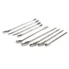 Cuchara de Medicina de Acero Inoxidable Cuchara de Medicina de Laboratorio Micro Pequeña Cuchara Muestreadora para Polvo de Medicina Cabeza Única Cabeza Doble Cuchara de Pesaje Raspador Raspador