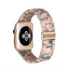 Adequado para Apple resina três contas alça iwatch7 / SE / 654321 três contas de aço inoxidável dobra fivela cinta