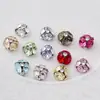 Cristal K9 forma redonda cuadrada sin base, pedrería apilada para arte de uñas DIY, accesorios de decoración de uñas, arte de uñas de primavera en 19 colores