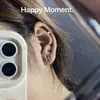 Pendientes de Mariposa de Diamante Flash para Mujer Pendientes de Lujo Ligero Celebridad de Internet de Corea del Sur Exquisitos Moda Elegante