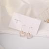 Aretes de Perlas Dongdaemun de Corea del Sur Rellenos de Oro de 14K Aretes Dulces Femeninos Aretes Simples Versátiles para Mujer