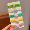Elástico de cabelo infantil corda de cabelo para bebê cabeça de bola não machuca o cabelo anel de cabelo meninas acessórios de cabelo de alta elasticidade com rabo de cavalo