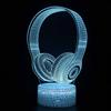 Suministro transfronterizo Serie de Instrumentos Musicales Luz nocturna 3D lámpara de mesa colorida con control remoto táctil creativa enchufe led luz visual de regalo