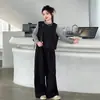 Conjunto de Otoño para Niñas 2025 Nuevo Estilo Niña Grande Principios de Otoño Ropa Elegante Moda Primavera Otoño Ropa de Otoño para Niños Conjunto de Tres Piezas