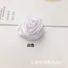 Flor de Rosa Estéreo con Capullo de Satén de 5 cm de Venta Caliente, Adorno para el Cabello DIY, Flor de Mano, Flor de Muñeca, Ramillete, Accesorios para Ropa