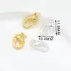 Chapado Eléctrico de Oro Real de 18K Color Duradero Fortuna Ábaco Colgante Pequeño Accesorio para Joyería DIY Pendientes Colgantes de Oreja Pulsera Collar D104