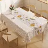 2026 Novo Estilo Luxo Leve High-End Toalha de Mesa Impermeável à Prova de Óleo Resistente ao Calor Lavável Tapete de Mesa Retangular Capa para Mesa de Centro