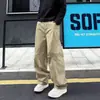 Pantalones Largos Casuales Rectos Alta Calidad Moda Retro Nuevo Diseño Ropa de Hombre Plisados Versátiles Color Sólido Temporada de Primavera Otoño En Stock