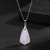 Joyería Zhuhang Popular Transfronteriza Colgante de Cristal Natural Collar de Amatista Tallada Joyería Bohemia Venta al por Mayor