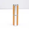 Frasco Recarregável de Perfume Giratório 8ml, Couro de Luxo Leve, Frasco Spray Vazio Portátil Compacto para Viagem, Fabricante em Estoque